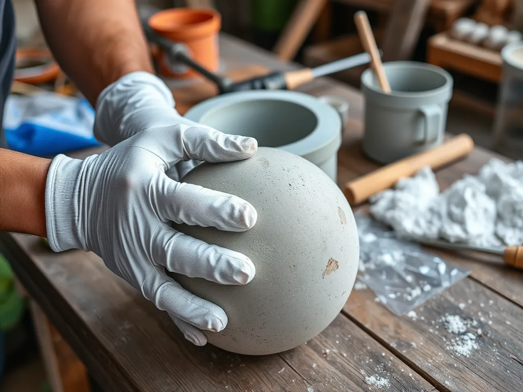 Jak zrobić kule betonowe do ogrodu?