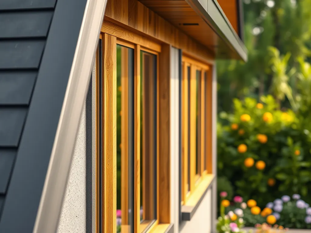 Grafitowy dach i okna złoty dąb – jaka elewacja?