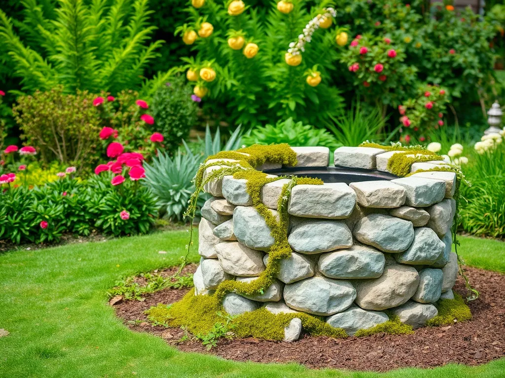 Jak zamaskować studnię w ogrodzie?