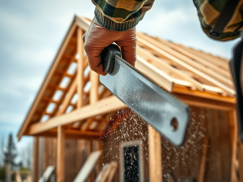 Jak zaciąć krokwie na dach jednospadowy?