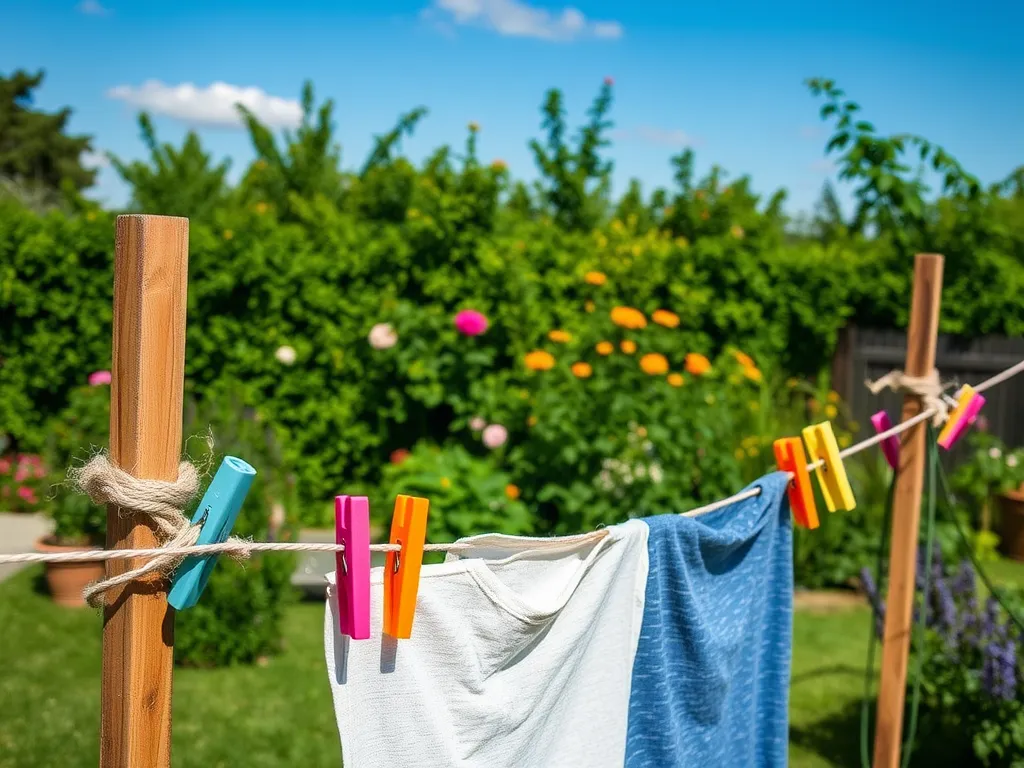 Jak zrobić suszarkę na pranie do ogrodu?