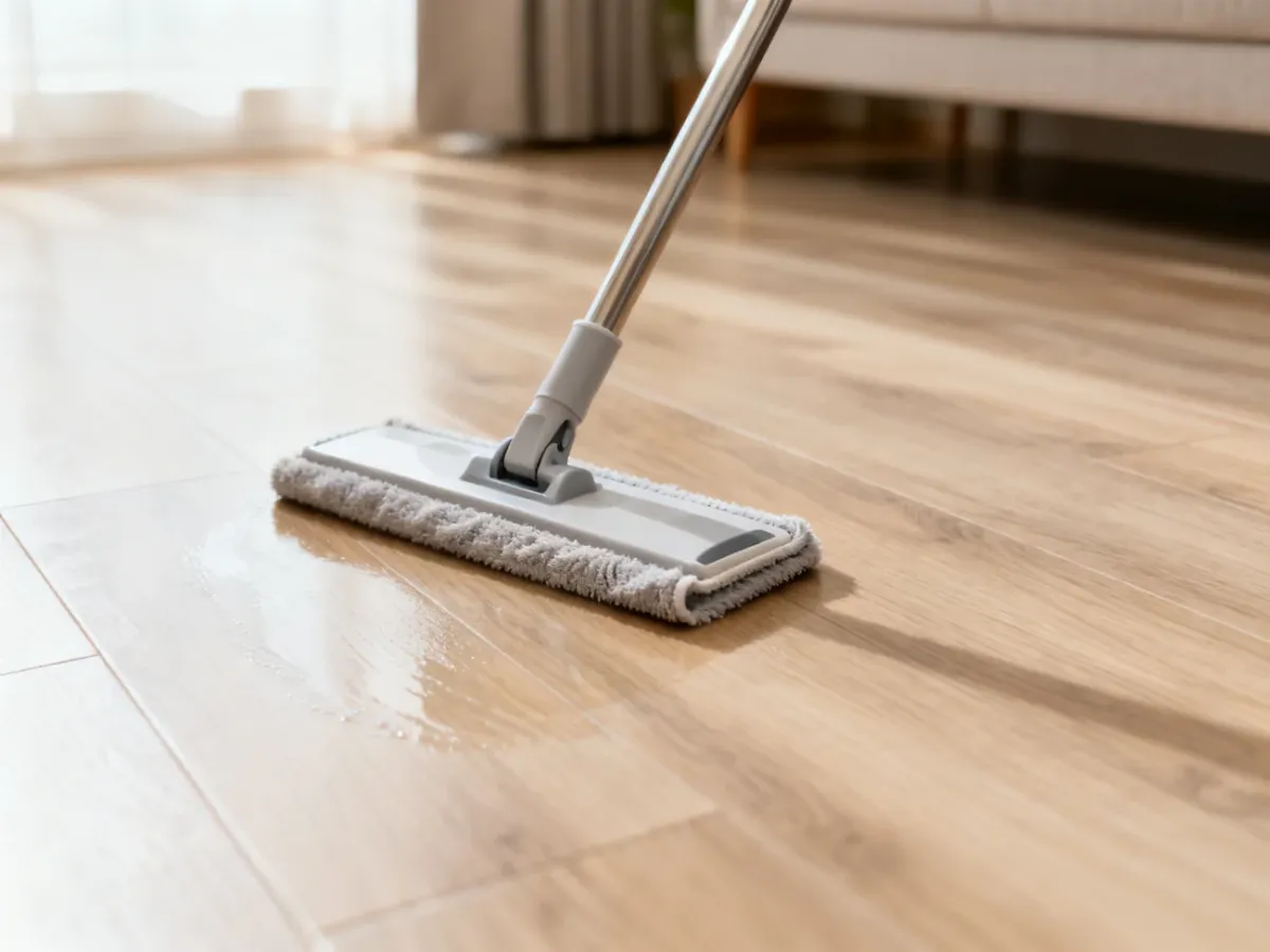 Mop z mikrofibry delikatnie czyszczący laminowaną podłogę